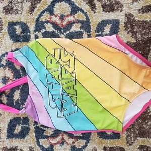 Girls One Piece Swimsuit Star wars